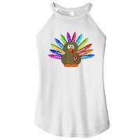 Cute Turkey With Pen Wings Nursery Women's Perfect Tri Rocker Tank