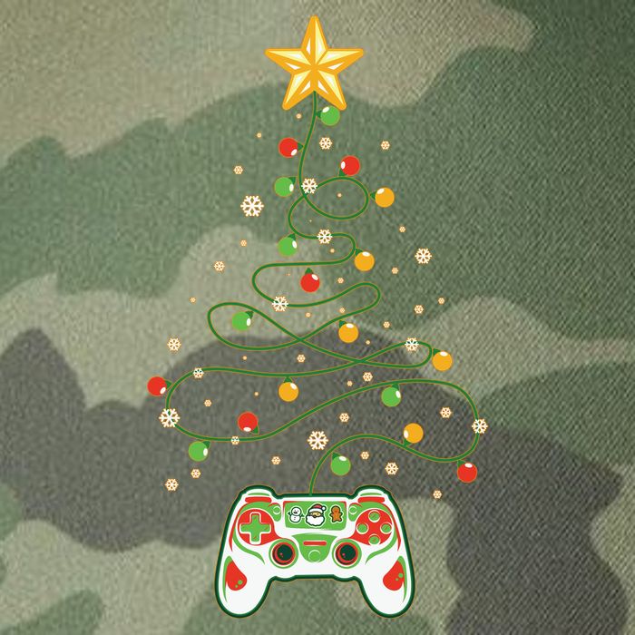 Christmas Tree Winter Theme Video Game Controller Legacy Tie Dye Trucker Hat