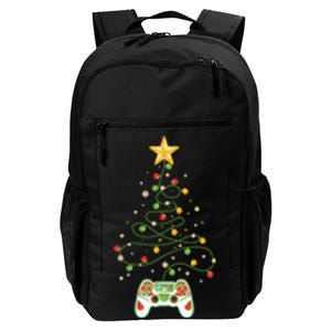 Christmas Tree Winter Theme Video Game Controller Daily Commute Backpack