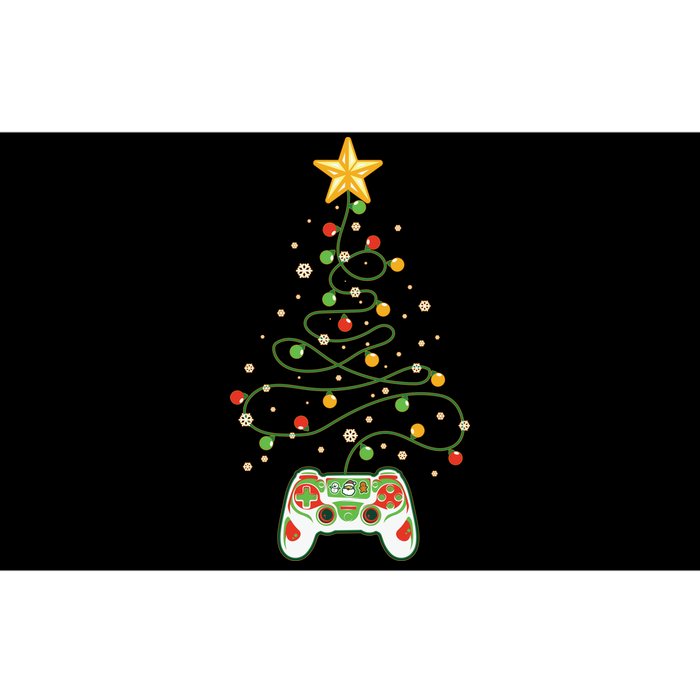 Christmas Tree Winter Theme Video Game Controller Bumper Sticker