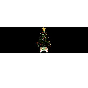 Christmas Tree Winter Theme Video Game Controller Bumper Sticker