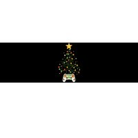 Christmas Tree Winter Theme Video Game Controller Bumper Sticker