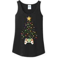 Christmas Tree Winter Theme Video Game Controller Ladies Essential Tank