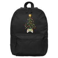 Christmas Tree Winter Theme Video Game Controller 16 in Basic Backpack