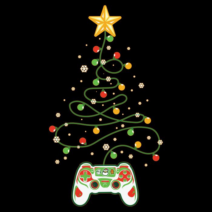 Christmas Tree Winter Theme Video Game Controller 16 in Basic Backpack