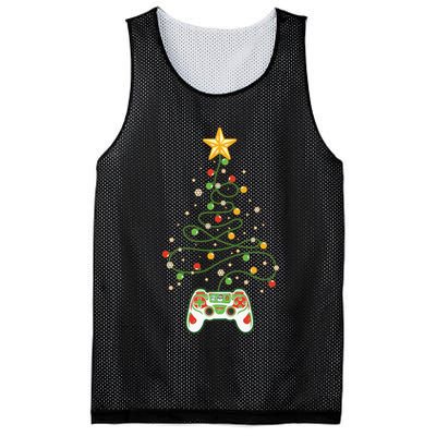 Christmas Tree Winter Theme Video Game Controller Mesh Reversible Basketball Jersey Tank