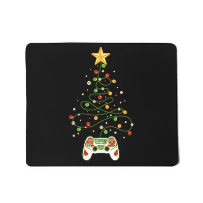 Christmas Tree Winter Theme Video Game Controller Mousepad