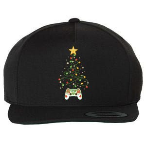 Christmas Tree Winter Theme Video Game Controller Wool Snapback Cap