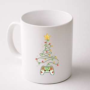 Christmas Tree Winter Theme Video Game Controller Coffee Mug