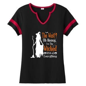 Cute The West Oh Honey Im The Wicked Witch Of Everything Ladies Halftime Notch Neck Tee