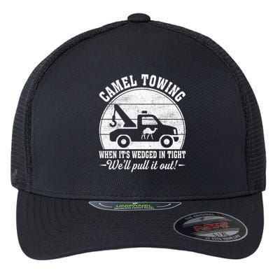 Camel Towing Well Pull It Out Vintage Flexfit Unipanel Trucker Cap