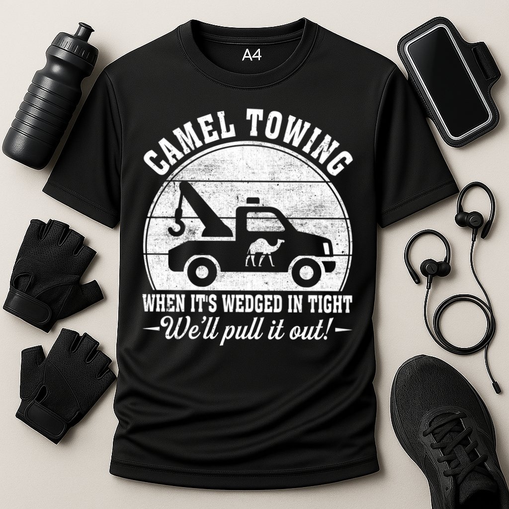 Camel Towing Well Pull It Out Vintage Performance Shirt