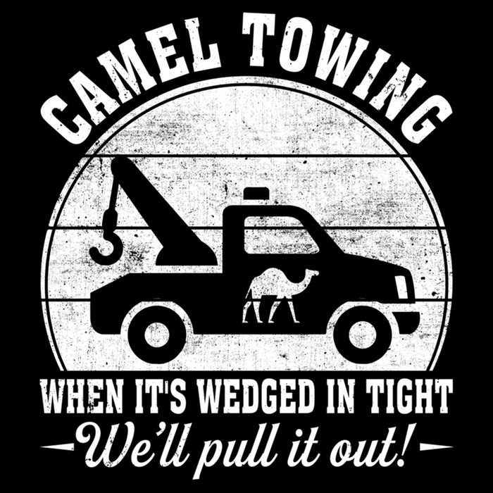 Camel Towing Well Pull It Out Vintage Apron
