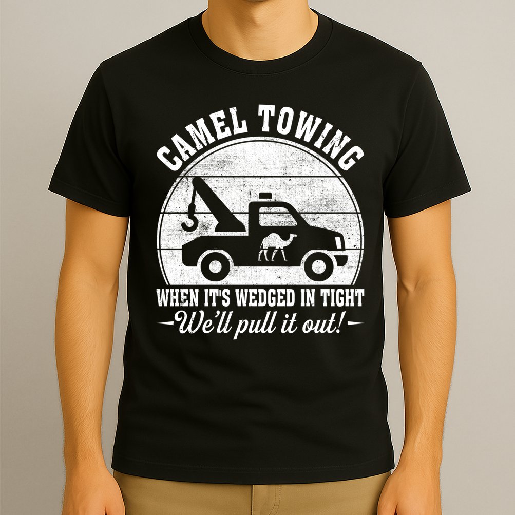 Camel Towing Well Pull It Out Vintage T-Shirt