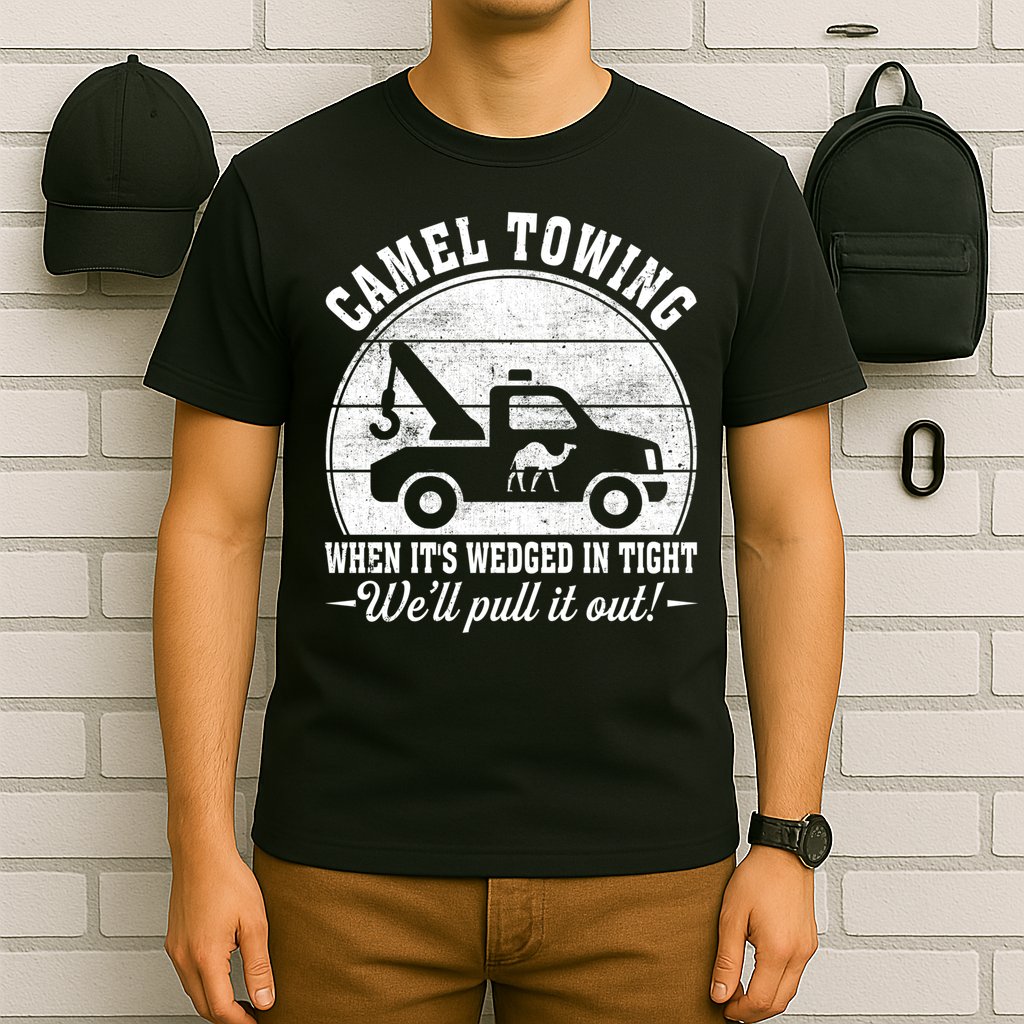 Camel Towing Well Pull It Out Vintage T-Shirt