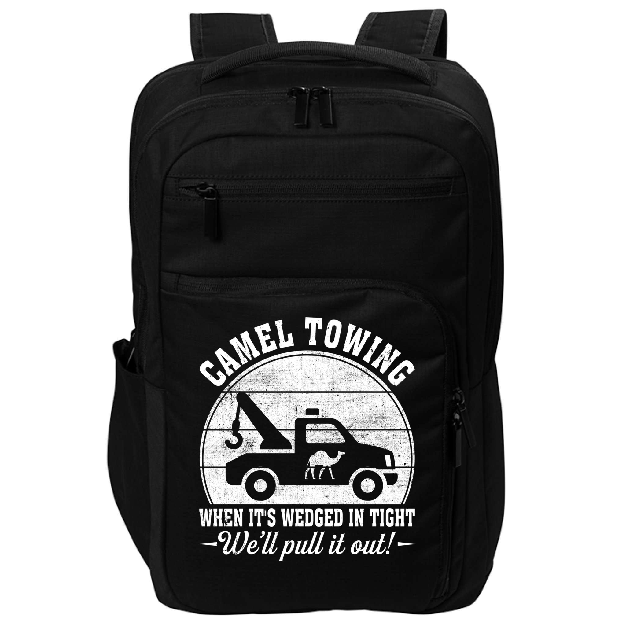 Camel Towing Well Pull It Out Vintage Impact Tech Backpack