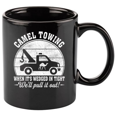 Camel Towing Well Pull It Out Vintage 11oz C Handle Ceramic Mug