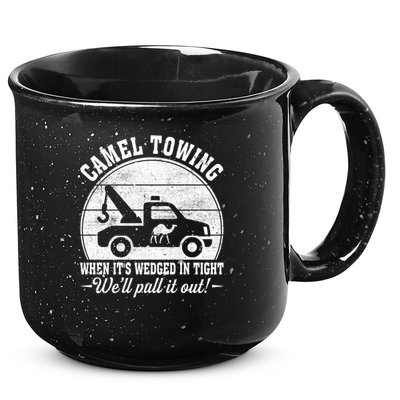 Camel Towing Well Pull It Out Vintage 15oz Campfire Ceramic Mug