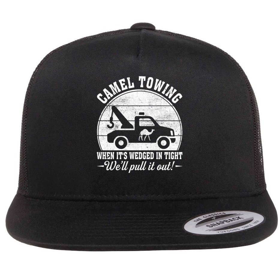 Camel Towing Well Pull It Out Vintage Flat Bill Trucker Hat