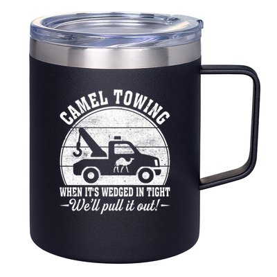 Camel Towing Well Pull It Out Vintage 12oz Stainless Steel Coffee Mug