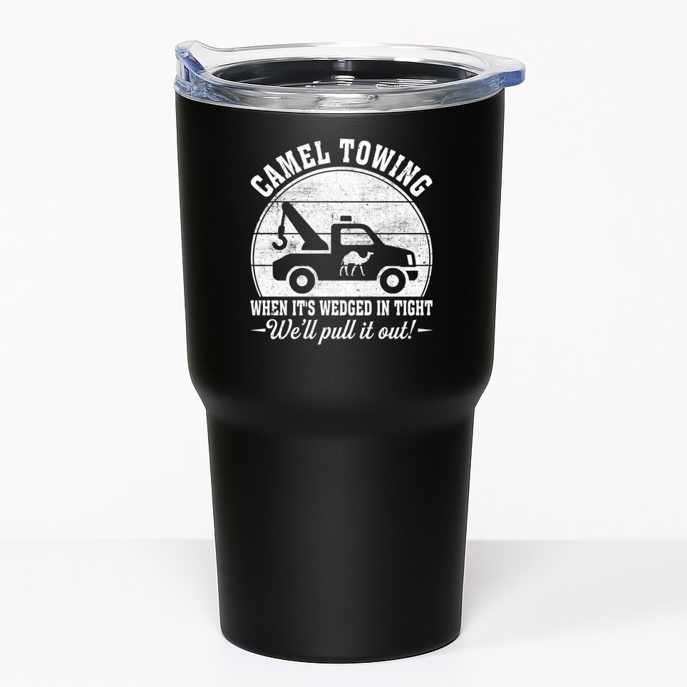 Camel Towing Well Pull It Out Vintage Tumbler