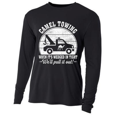 Camel Towing Well Pull It Out Vintage Cooling Performance Long Sleeve Crew