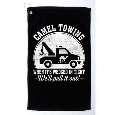 Camel Towing Well Pull It Out Vintage Golf Towel
