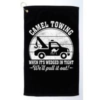 Camel Towing Well Pull It Out Vintage Golf Towel