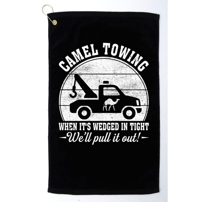 Camel Towing Well Pull It Out Vintage Golf Towel