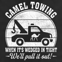 Camel Towing Well Pull It Out Vintage Golf Towel