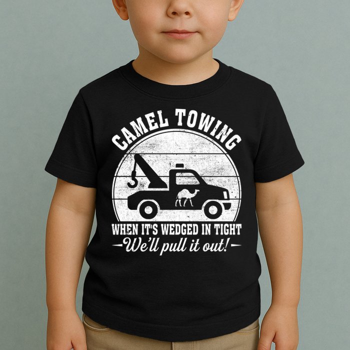 Camel Towing Well Pull It Out Vintage Toddler T-Shirt