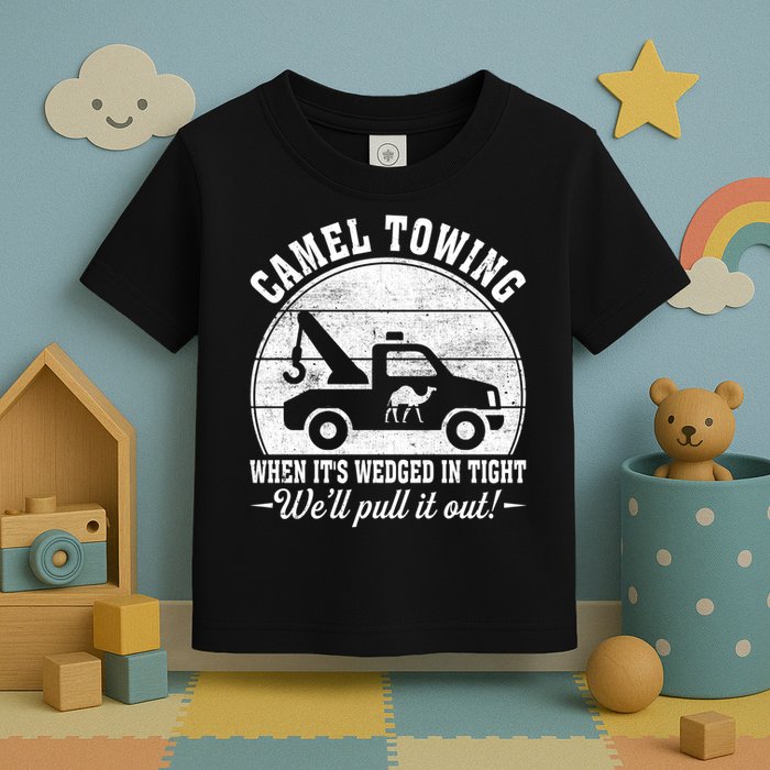 Camel Towing Well Pull It Out Vintage Toddler T-Shirt