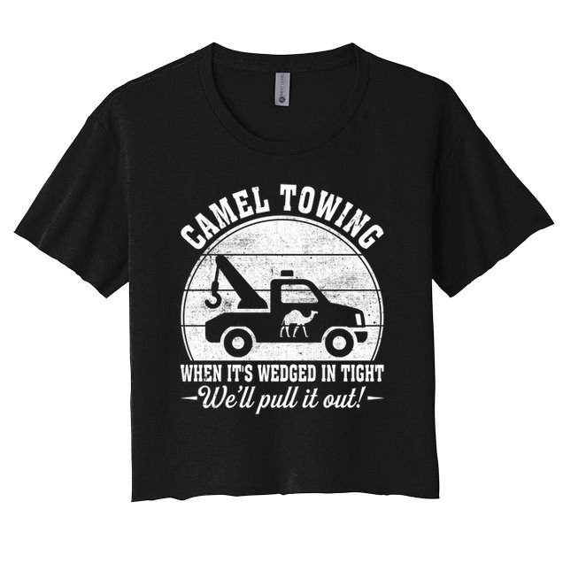 Camel Towing Well Pull It Out Vintage Crop Top