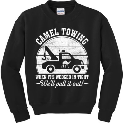 Camel Towing Well Pull It Out Vintage Kids Sweatshirt