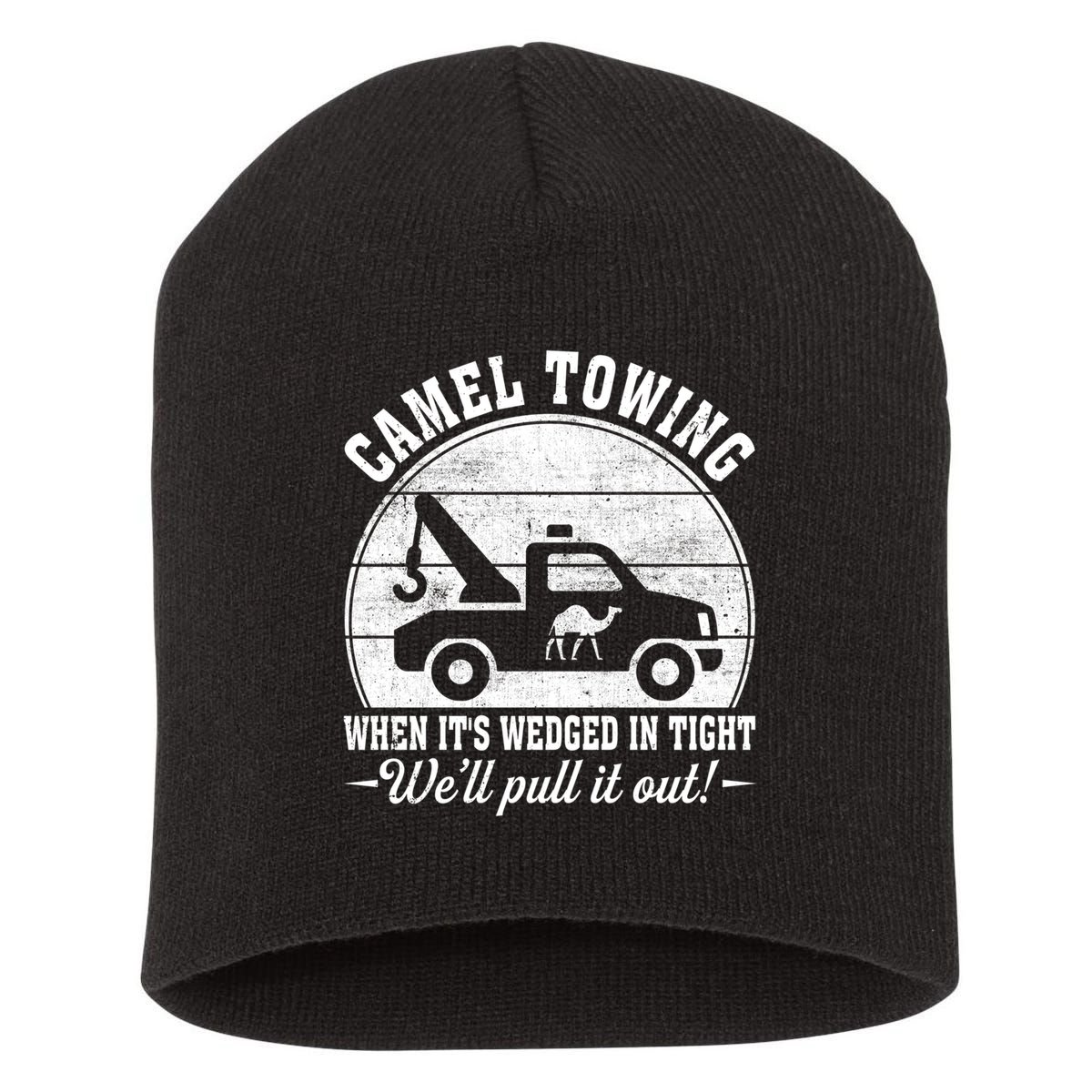 Camel Towing Well Pull It Out Vintage Short Acrylic Beanie