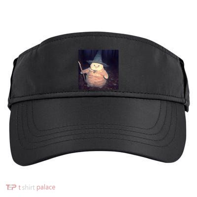 Cheeseball The Wizard Cat Vintage 90s Orange Witch Cat Design Adult Drive Performance Visor