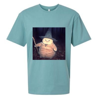 Cheeseball The Wizard Cat Vintage 90s Orange Witch Cat Design Sueded Cloud Jersey T-Shirt