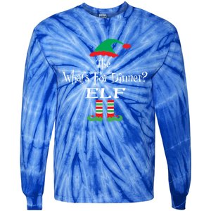 Christmas The WhatS For Dinner Elf Hoody Matching Family Gift Tie-Dye Long Sleeve Shirt