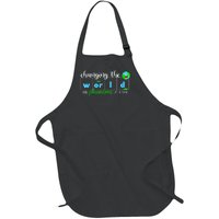 Changing The World One Phoneme At A Time Teacher Full-Length Apron With Pockets