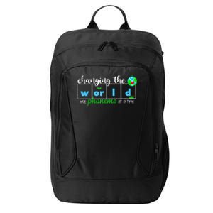 Changing The World One Phoneme At A Time Teacher City Backpack