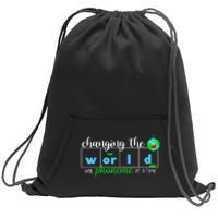 Changing The World One Phoneme At A Time Teacher Sweatshirt Cinch Pack Bag