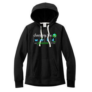 Changing The World One Phoneme At A Time Teacher Women's Fleece Hoodie