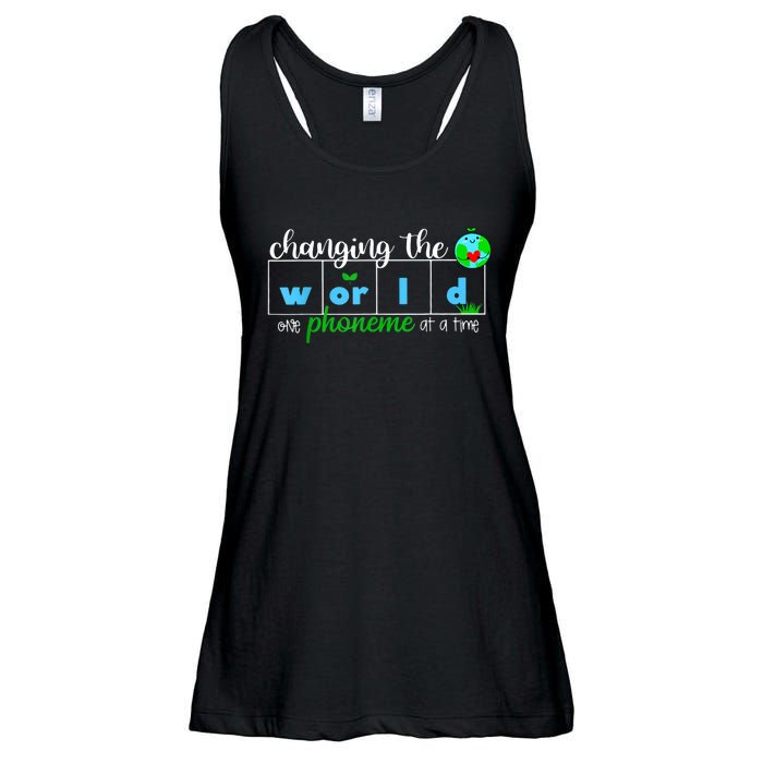 Changing The World One Phoneme At A Time Teacher Ladies Essential Flowy Tank