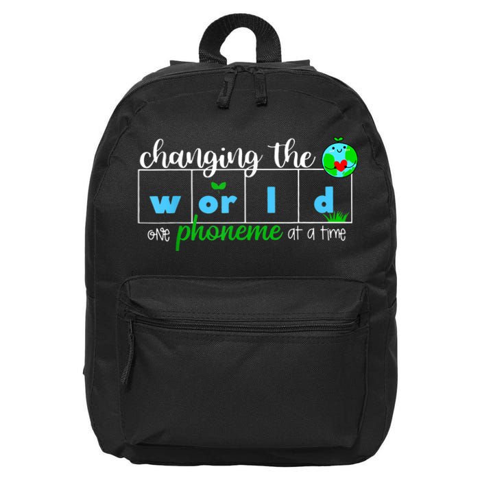 Changing The World One Phoneme At A Time Teacher 16 in Basic Backpack