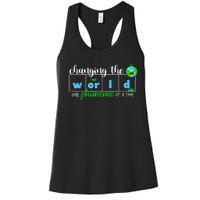 Changing The World One Phoneme At A Time Teacher Women's Racerback Tank