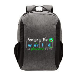 Changing The World One Phoneme At A Time Teacher Vector Backpack