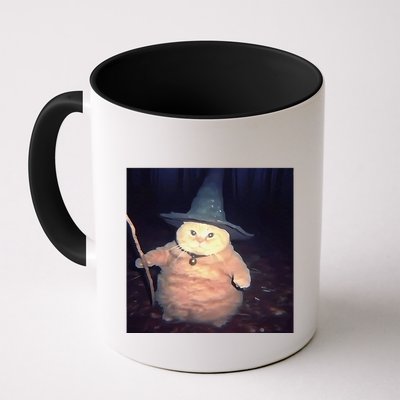 Cheeseball The Wizard Cat Vintage 90s Orange Cat Witch Cat Gift Mug