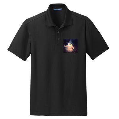 Cheeseball The Wizard Cat Vintage 90s Orange Cat Witch Cat Gift Dry Zone Grid Polo