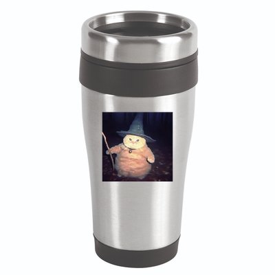 Cheeseball The Wizard Cat Vintage 90s Orange Cat Witch Cat Gift 16oz Travel Tumbler