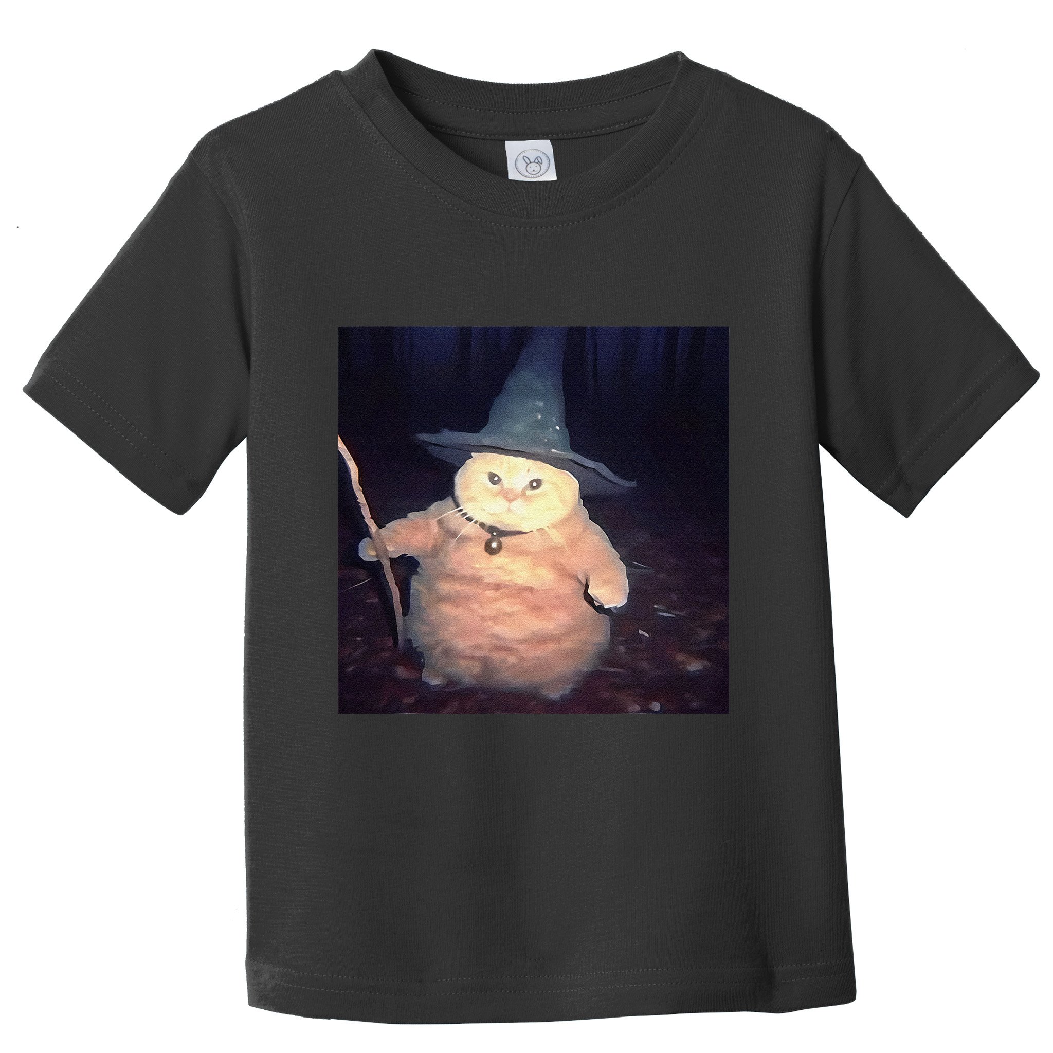 Cheeseball The Wizard Cat Vintage 90s Orange Cat Witch Cat Gift Toddler T-Shirt